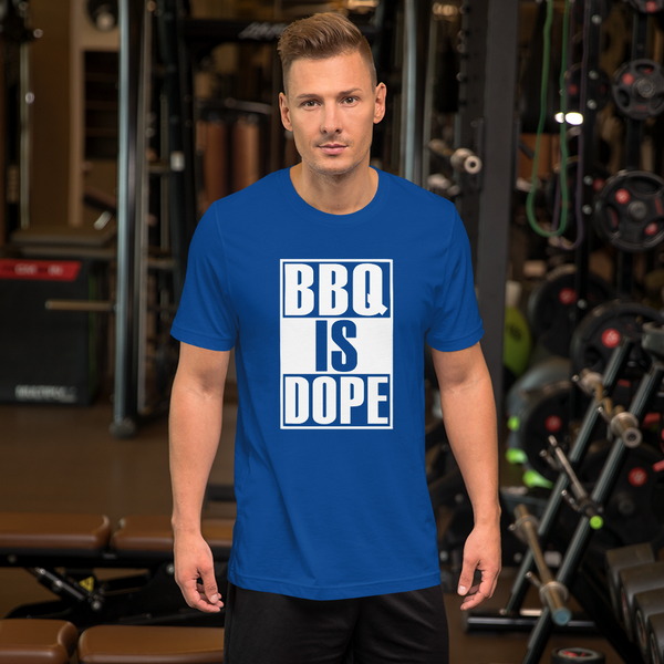 "BBQ IS DOPE" - Men's Premium T-Shirt by Bella + Canvas