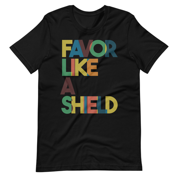 "Favor Like A Shield" - Men's Premium T-Shirt by Bella + Canvas