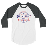 "Dream Legacy BBQ" - Men's 3/4 Sleeve Raglan Shirt