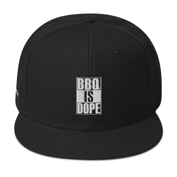 "BBQ IS DOPE" Solid - Snapback Hat