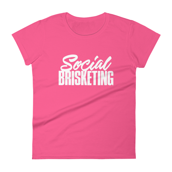 "Social Brisketing" - Limited Edition: Women's Fashion Fit T-Shirt by Anvil