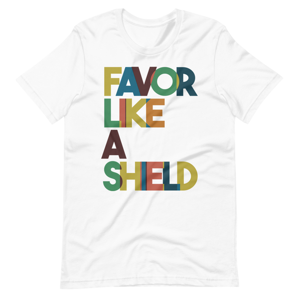 "Favor Like A Shield" - Men's Premium T-Shirt by Bella + Canvas