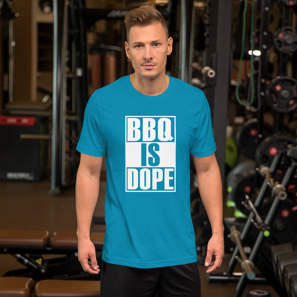 "BBQ IS DOPE" - Men's Premium T-Shirt by Bella + Canvas