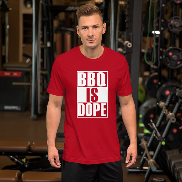 "BBQ IS DOPE" - Men's Premium T-Shirt by Bella + Canvas