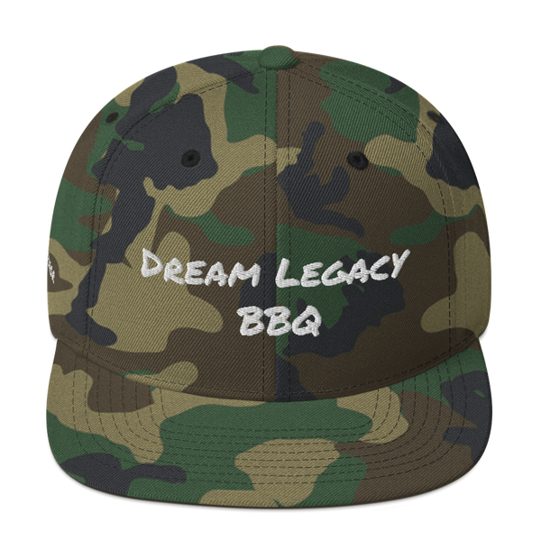 "Dream Legacy BBQ" Green Camo - Limited Edition: Snapback Hat