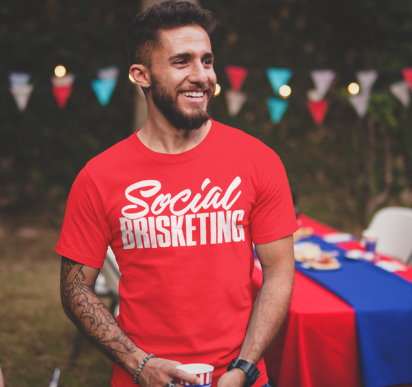 "Social Brisketing" - Limited Edition: Men's Premium T-Shirt by Bella + Canvas