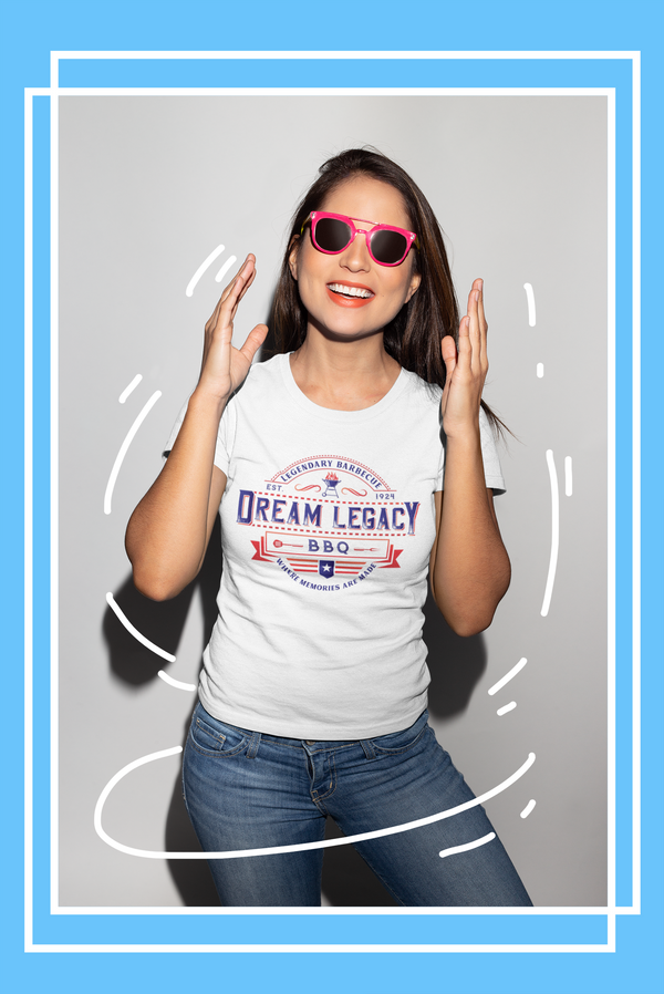 "Dream Legacy BBQ" - Women's Fashion Fit T-Shirt by Anvil